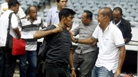 Sambutan itu kemudian dibacakan oleh Wakil Ketua Umum PSSI, Hinca Padjaitan, di Stadion GBK Jakarta.