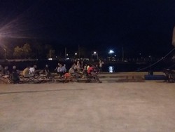 Malam Dangdutan Jadi Kado Perpisahan Komandan KRI Karang Pilang 981