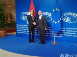 Presiden Jokowi Bertemu Presiden Parlemen dan Dewan Eropa