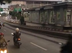 Macet di Warung Buncit, Motor Lawan Arus Hingga Jalur TransJ Diterabas