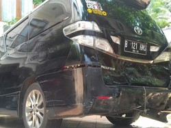 Tabrak 4 Mobil, Penampakan Vellfire yang Dikemudikan Anak Eks Menteri Sugiharto