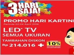 Hari Kartini, Transmart Carrefour Tebar Diskon untuk LED TV