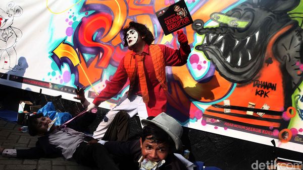 Seniman Gelar Aksi Dukung KPK