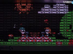 Keren! LED Wall Ini Dibentuk dari 160 Keyboard