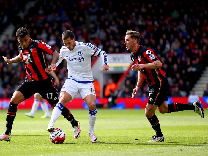 Hazard Dua Gol, Chelsea Hajar Bournemouth 4-1