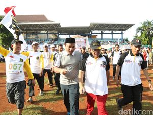 M Idrus Ikut Jalan Sehat PKS