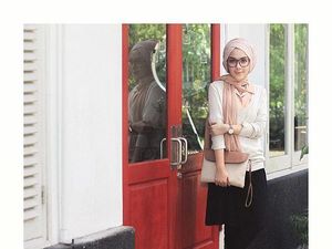 Foto: Gaya Preppy Look ke Kampus Ala Selebgram Hijab di Wolipop OOTD Challenge