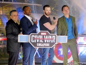 Meriah! Pesta Kembang Api Tim Captain America di Singapura