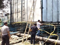 Mesin Pendingin PG Gempolkrep Terbakar Diduga Dipicu Percikan Las Listrik