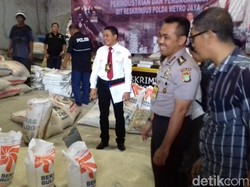 Polda Metro Sita 30 Ton Beras Bulog Oplosan Berpemutih di Tangerang