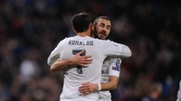 Cristiano Ronaldo + Karim Benzema di Real Madrid musim 2013/2014 = kombinasi 32 gol + assist. Foto: Getty Images Sport/Denis Doyle