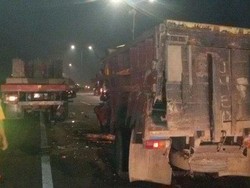 Dua Truk Tabrakan di Tol Veteran, Lalin Arah BSD Tersendat