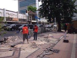 Giliran Pedestrian Kawasan Tunjungan Diperlebar 1,75 Meter