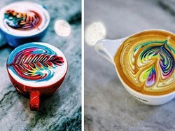 Wah, Cantiknya Latte Art Warna-warni Kreasi Barista Amerika Mason Salisbury