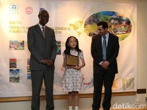 Saat Lukisan Siswa Kelas 5 SD Asal Jambi Berjaya di Kompetisi Dunia