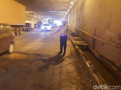 Terowongan Pasar Rebo di JORR KM 31 Kembali Berlubang, Awas Macet