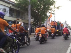 Persiraja Banda Aceh Diarak Keliling Kota Jelang Laga ISC B