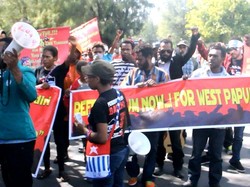 Demo Mahasiswa Papua Dibubarkan Polisi Karena Bawa Atribut Bintang Kejora