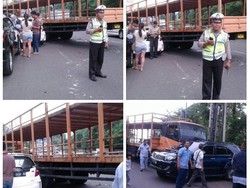 Ada Tabrakan Beruntun di Exit Tol Cibubur, Lalin ke Arah Bogor Padat