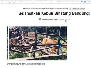 Ini Kata Ridwan Kamil Soal Petisi Online Penyelamatan Kebun Binatang