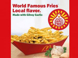 Garlic Fries, Kentang Goreng dengan Cacahan Bawang Putih di McD California Garlic Fries, Kentang Goreng dengan Cacahan Bawang Putih di McD California