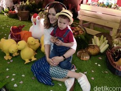 Cathy Sharon Rayakan Ulang Tahun Anak dengan Tema Peternakan