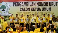 Caketum Golkar Ambil Nomor Urut