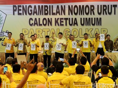 Caketum Golkar Ambil Nomor Urut