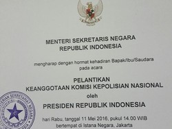 Jokowi Pilih 6 Orang ini Jadi Komisioner Kompolnas, Pelantikan Rabu Siang
