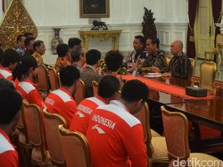 Jelang Bertanding, Tim Thomas-Uber Diterima Presiden Jokowi di Istana