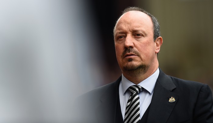 BIRMINGHAM, ENGLAND - MAY 07: Newcastle manager Rafael Benitez looks on before the Barclays Premier League match between Aston Villa and Newcastle United at Villa Park on May 7, 2016 in Birmingham, United Kingdom.