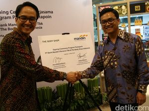 Bank Mandiri Gandeng The Body Shop