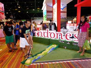 Meriahnya Booth Indonesia di Thailand Golf Expo
