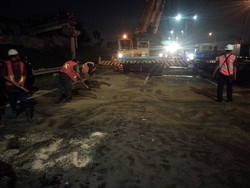 Evakuasi Bangkai JPO Selesai, Polisi Cek Kontur Jalan di Tol BSD