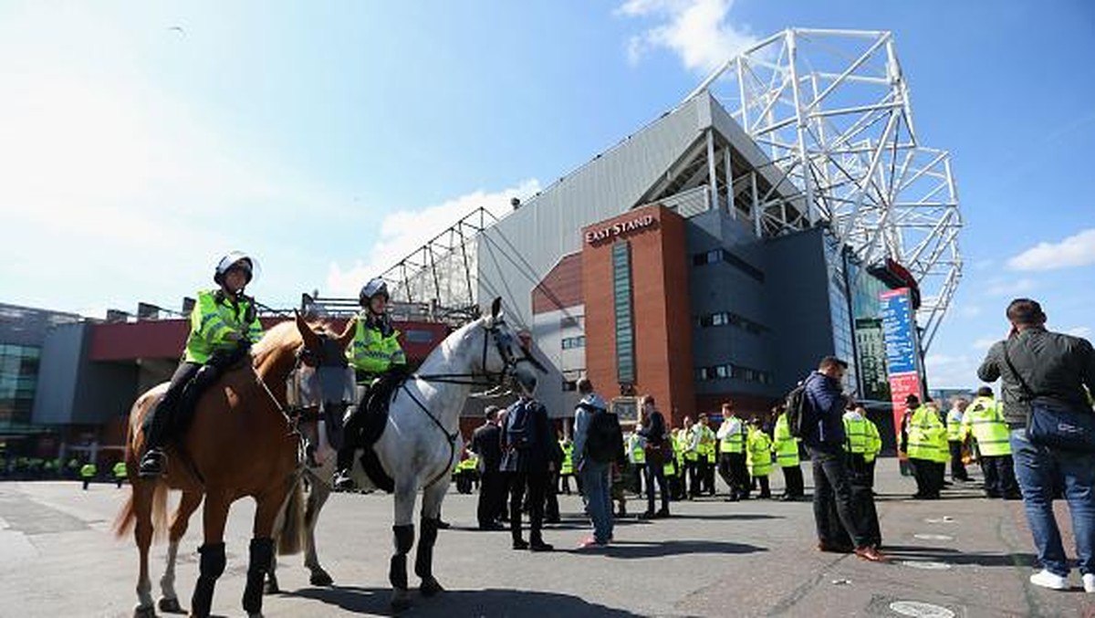 MU pindah hotel jelang menghadapi City di Derby Manchester, Kamis (25/4/2019) dini hari WIB. Akses ke stadion yang cukup macet ditengarai jadi alasannya. (Foto: Getty Images/Alex Morton)