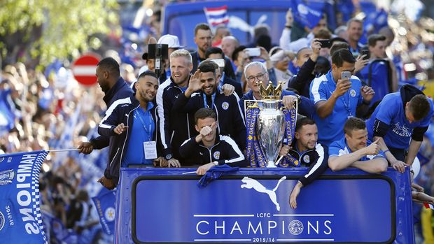 Leicester City untuk kali pertama dalam sejarah menjuara liga Inggris pada musim 2015/2016.