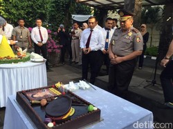 Ini Suasana Pesta Ultah Sederhana Komjen Anang di Bareskrim dan Pesan Pamit Pulang