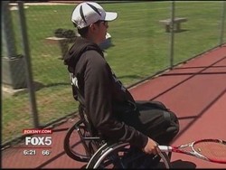 Meski Tubuh Lumpuh Separuh dan Berkursi Roda, Nate Bisa Jadi Atlet Tenis