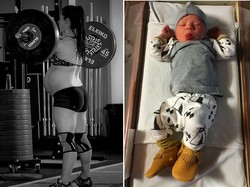 Emily, Ibu yang Angkat Beban 73 Kg Saat Hamil Lahirkan Bayi Lelaki Sehat