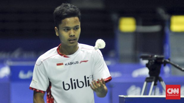 Anthony Ginting gagal meraih kemenangan di pertandingan ketiga.