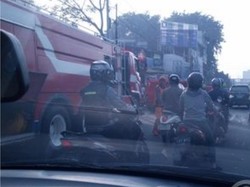 Gudang Terbakar di Jelambar, Lalin di Daan Mogot Tersendat
