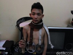Polisi Temukan Celurit dan Gir di Tas Pelajar SMP yang Akan Tawuran