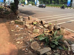 Seputaran Senayan Kini Bersih dari Pedagang Tanaman Hias, Dibongkar Satpol PP