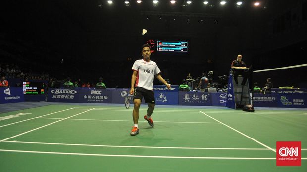 Anthony Sinisuka Ginting menjadi salah satu dari lima wakil Indonesia yang melaju ke perempat final Korea Terbuka 2017.