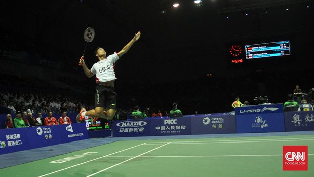 Anthony Ginting salah satu andalan Indonesia di sektor tunggal putra.