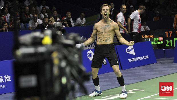 Rekor pertemuan Jan O Jorgensen dan Jonatan Christie imbang 2-2.