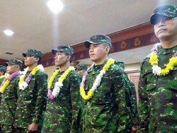 Tim Petembak TNI AD yang Menang di Australia Mendarat di Cengkareng
