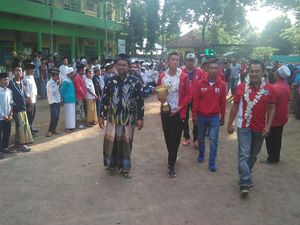 Menangi Malindo Cup di Malaysia, Juara Liga Santri Disambut Meriah