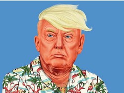 Ulah Seniman Shimoni Ubah Donald Trump Jadi Hipster