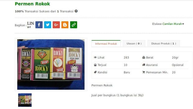 Mei: Peredaran Permen Rokok yang Mirip Aslinya